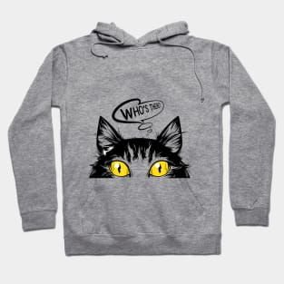 Suspicious Cat with yellow Eyes Hoodie